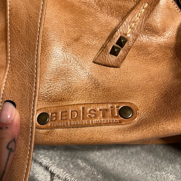 Bed Stu Howie Backpack Tan Rustic distressed leather EUC - Picture 9 of 10